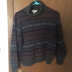 Vintage striped Eddie Bauer turtleneck